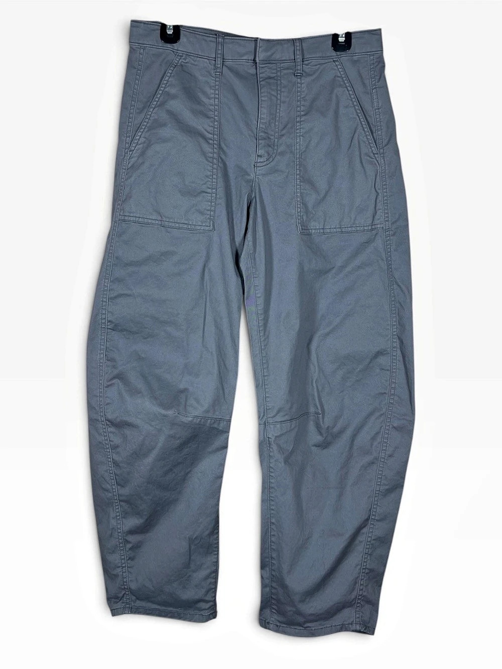 Gap Womens Barrel Leg Utility Pants Gray Size 6 Cotton Workwear